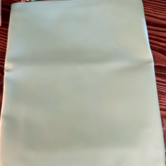 NWT Rachel Pally foldable faux leather clutch. - tropical fabric pink/mint green - Picture 5 of 10